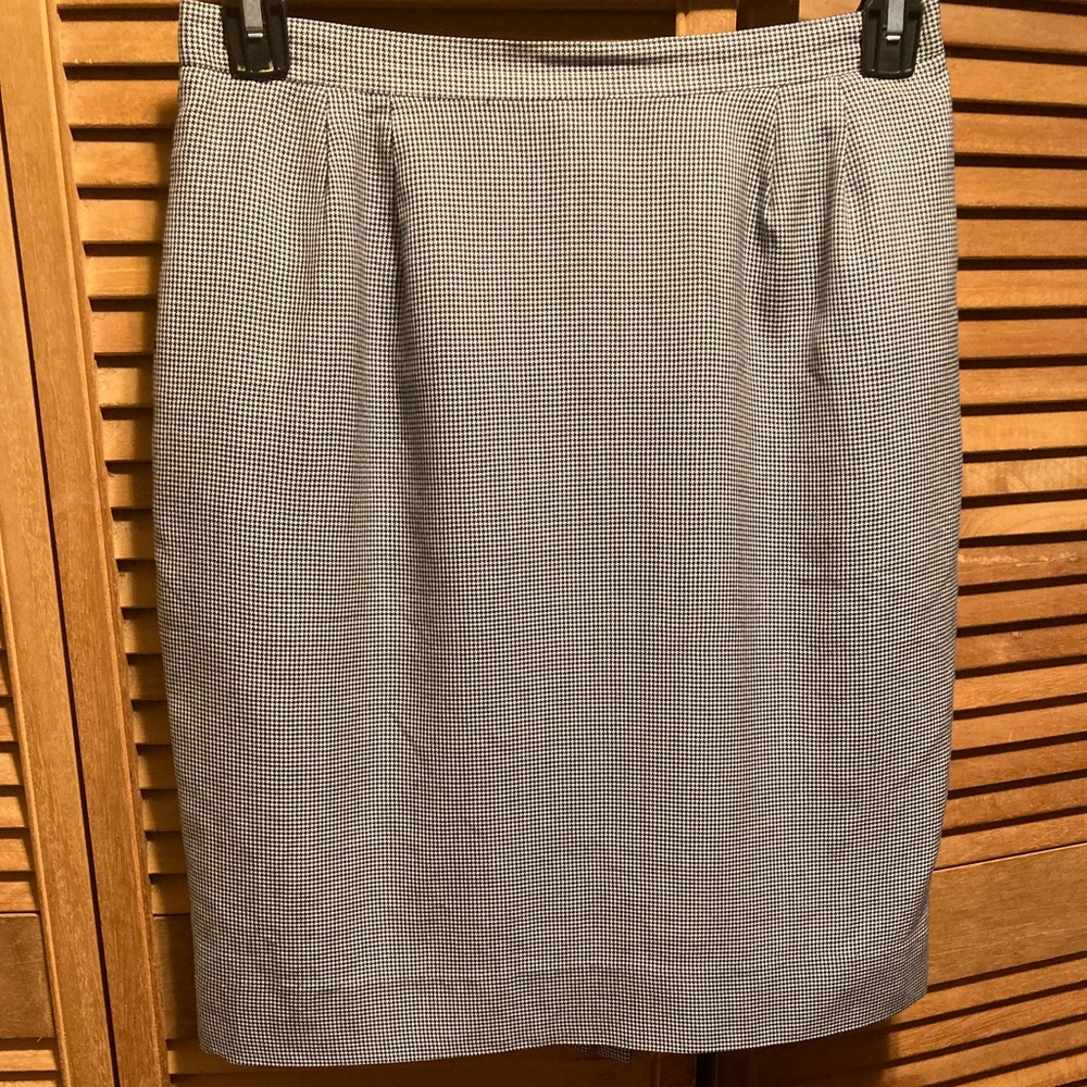 Black & White Houndstooth Skirt